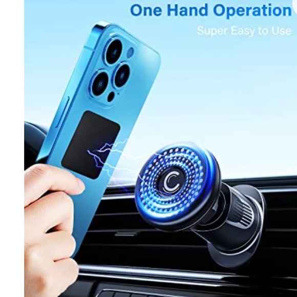 Military-Grade Magnetic Vent Hook Phone Holder for Car - Picture 5 of 7